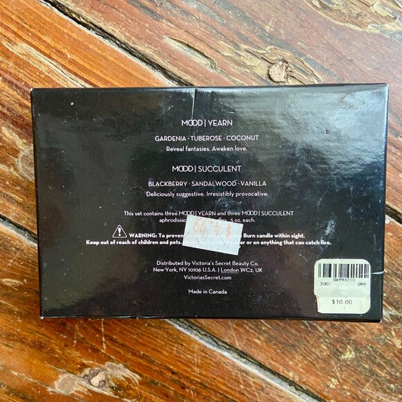 Victoria's Secret Mood Yearn Succulent Tealight Candle Set (6) Vintage 2001 Rare - Picture 3 of 4
